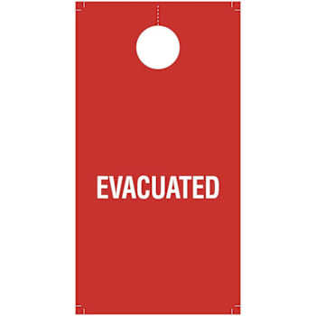 Hy-Ko 2-Sided Evacuation Door Tag Package Of 100