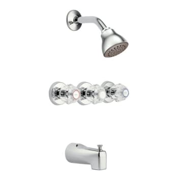 Moen® Chateau Chrome Standard™ Tub/Shower Faucet, 1.75 GPM Shower, Chrome