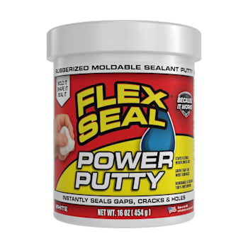 Flex Seal Power Putty, White, 16 Oz., Case Of 6