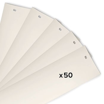 Champion 192 In. Vertical Vane, Pack Of 50, Alabaster
