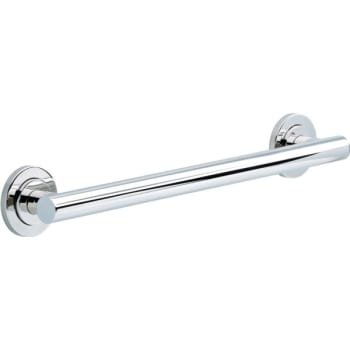 Image for Franklin Brass Voisin 18" X 1-1/4" Decorative Grab Bar, Polished Chrome from HD Supply