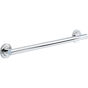 Image for Franklin Brass Voisin 24" X 1-1/4" Decorative Grab Bar, Polished Chrome from HD Supply