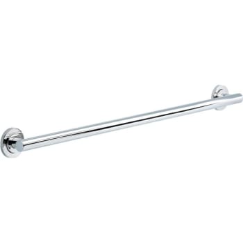 Image for Franklin Brass Voisin 36" X 1-1/4" Decorative Grab Bar, Polished Chrome from HD Supply