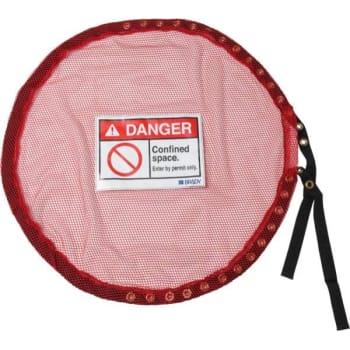 Brady® Confined Space Lockable Red Mesh Cover Size Medium