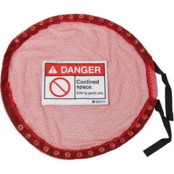 Brady® Confined Space Lockable Confined Space Red Mesh Cover Size Small