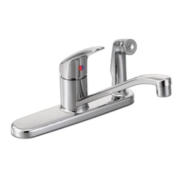 Image for Cleveland Faucet Group® Cornerstone Kitchen Faucet Chrome Single Handle In-Deck Spray from HD Supply