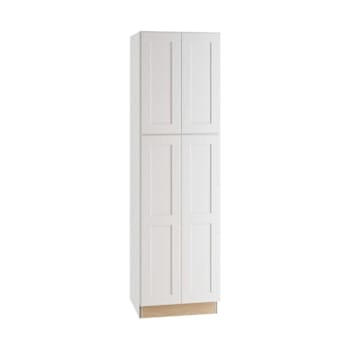 Image for Newport 24 In. W X 24 In. D X 90 In. H Assembled Plywood Pantry Kitchen Cabinet In Pacific White With Soft Close from HD Supply