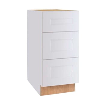Image for Newport 24 In. W X 24 In. D X 34.5 In. H Assembled Plywood Drawer Base Kitchen Cabinet In Pacific White With Soft Close from HD Supply