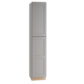 Image for Newport 18 In. W X 24 In. D X 96 In. H Assembled Plywood Pantry Kitchen Cabinet In Pearl Gray With Soft Close LH from HD Supply