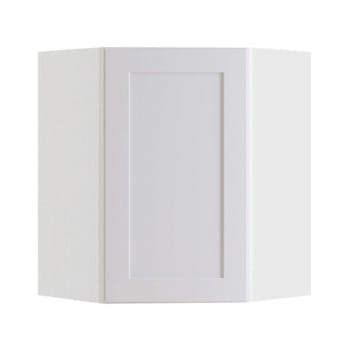 Image for Newport Pacific White Plywood Shaker Assembled Angle Corner Kitchen Cabinet Sft Cls L 24 In W X 12 In D X 30 In H from HD Supply