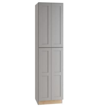 Image for Newport 24 In. W X 24 In. D X 90 In. H Assembled Plywood Pantry Kitchen Cabinet In Pearl Gray With Soft Close from HD Supply