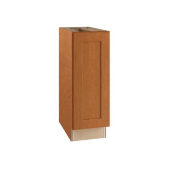 Image for Newport 9 In. W X 24 In. D X 34.5 In. H Assembled Plywood Full Height Door Base Kitchen Cabinet In Cinnamon LH from HD Supply