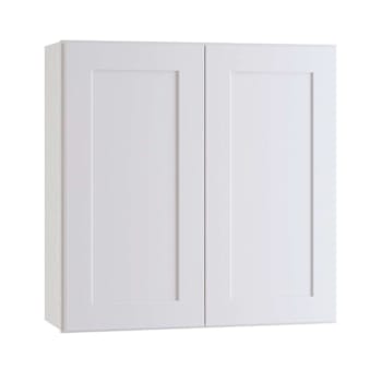 Image for Newport 27 In. W X 12 In. D X 36 In. H Assembled Plywood Wall Kitchen Cabinet In Pacific White With Soft Close from HD Supply