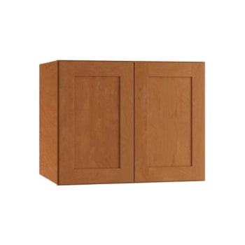 Image for Newport 36 In. W X 24 In. D X 18 In. H Assembled Plywood Wall Bridge Kitchen Cabinet In Cinnamon With Soft Close from HD Supply