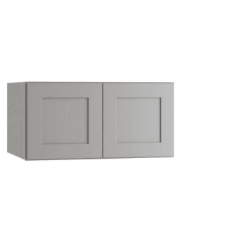 Image for Newport 36 In. W X 24 In. D X 18 In. H Assembled Plywood Wall Bridge Kitchen Cabinet In Pearl Gray With Soft Close from HD Supply