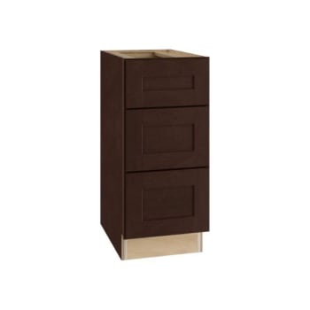 Image for Newport 15 In. W X 24 In. D X 34.5 In. H Assembled Plywood Drawer Base Kitchen Cabinet In Manganite With Soft Close from HD Supply