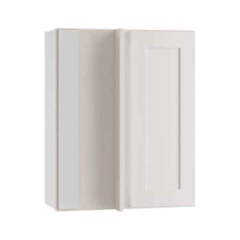 Image for Newport 24 In. W X 12 In. D X 36 In. H Assembled Plywood Blind Wall Kitchen Cabinet In Pacific White With Soft Close LH from HD Supply