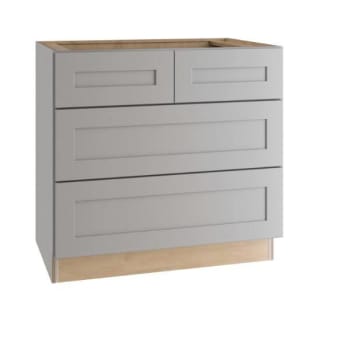 Image for Newport 36 In. W X 24 In. D X 34.5 In. H Assembled Plywood Drawer Base Kitchen Cabinet In Pearl Gray With Soft Close from HD Supply