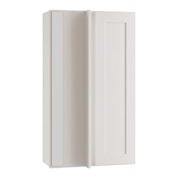 Image for Newport 24 In. W X 12 In. D X 42 In. H Assembled Plywood Blind Wall Kitchen Cabinet In Pacific White With Soft Close LH from HD Supply