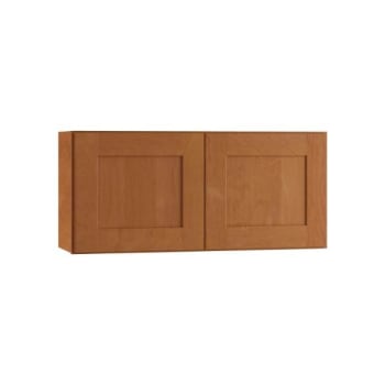 Image for Newport 36 In. W X 12 In. D X 15 In. H Assembled Plywood Wall Bridge Kitchen Cabinet In Cinnamon With Soft Close from HD Supply