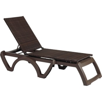 Image for Grosfillex Java Adjustable Chaise All Weather Wicker Bronze/expresso from HD Supply