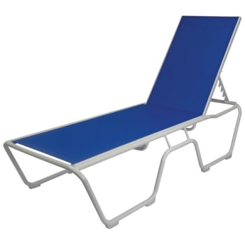Windward Design Group Country Club Sling Chaise Royal Blue