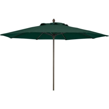 Fiberbuilt Umbrellas 9' Lucaya Wind Resistant Patio Umbrella, Forest Green