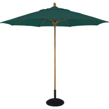 Fiberbuilt Umbrellas 9' Bridgewater Contract Patio Umbrella, Forest Green