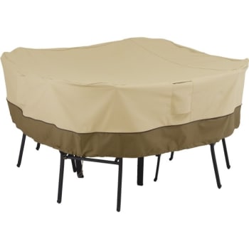 Image for Veranda Square Table And Chair Cover Medium Pebble Bark Earth from HD Supply