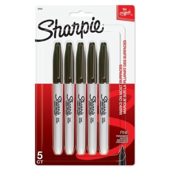 Image for Sharpie® Black Fine Point Permanent Marker, Box Of 10 from HD Supply