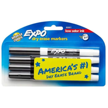 Image for Expo® Black Low-Odor Fine Point Dry Erase Marker, Box Of 8 from HD Supply
