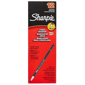 Image for Sharpie® Red Peel-Off China Marker, Box Of 12 from HD Supply