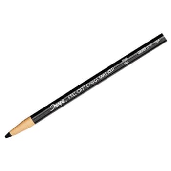 Image for Sharpie® Black Peel-Off China Marker, Box Of 12 from HD Supply