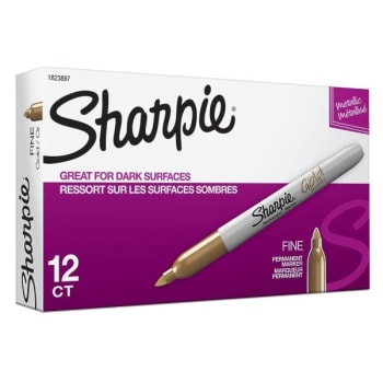 Image for Sharpie® Gold Metallic Permanent Marker, Package Of 12 from HD Supply