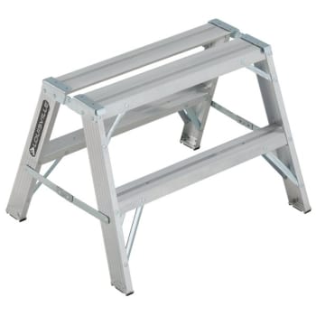 Image for Louisville Ladder® L-2032 2 Ft. 300 Lb. Aluminum 2-Step Sawhorse Ladder from HD Supply