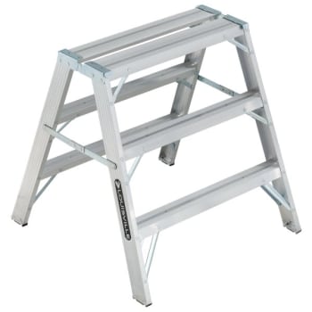 Image for Louisville Ladder® L-2032 3 Ft. 300 Lb. Aluminum 2-Step Sawhorse Ladder from HD Supply