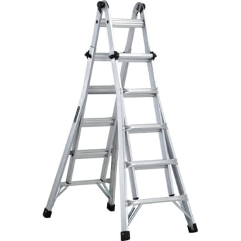 Image for Louisville Ladder L-2098 300 Lb Aluminum 20-Step Multipurpose Ladder 22' from HD Supply