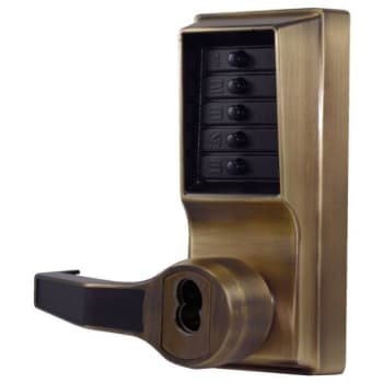 Image for Dormakaba Cylindrical Lever Lock, Less Core, Antique Brass from HD Supply