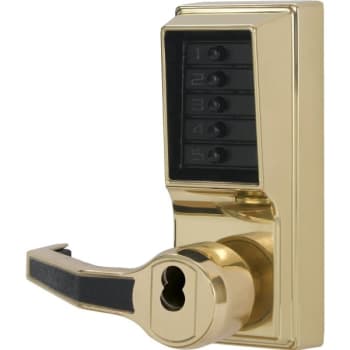 Image for dormakaba Cylindrical Lever Lock, Schlage Fsic Prep, Less Core, Bright Brass from HD Supply