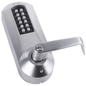 Image for dormakaba E-Plex® 5200 Electronic Pushbutton Lock w/ Schalge C Keyway (Satin Chrome) from HD Supply
