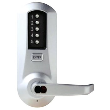 Image for dormakaba Cylindrical Combination Lever Lock, Passage, Less Core, Satin Chrome from HD Supply