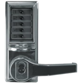 Image for dormakaba Cylindrical Lever Lock, Bright Chrome, Combination Entry, Key Override from HD Supply