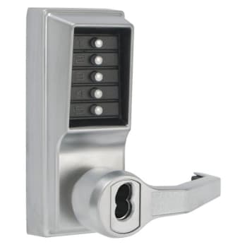 Image for dormakaba Satin Chrome Cylindrical Lever Lock, Combination Entry, Key Override from HD Supply