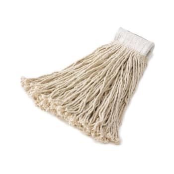 Image for Rubbermaid® 24 Oz Rayon Cut-End Wet Mop Head w/ 1 in Headband (12-Pack) (White) from HD Supply