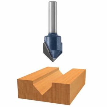 Image for Bosch 90 Degree X 9/16 Inch Carbide Tipped V-Groove Bit from HD Supply