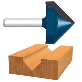 Image for Bosch 9/16 Inch Carbide Tipped V-Groove And Scoring Router Bit from HD Supply