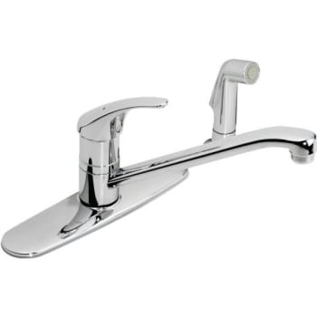Image for Symmons Symmetrix Kitchen Faucet, Chrome, Single Handle, With Spray, 1.5 GPM from HD Supply