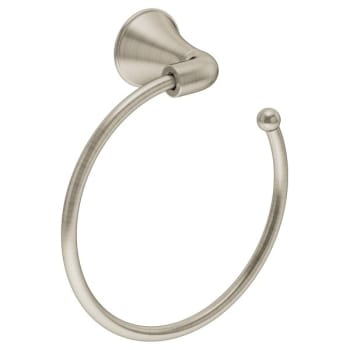 Image for Symmons Elm Wall Mounted Towel Ring, Satin Nickel Finish from HD Supply