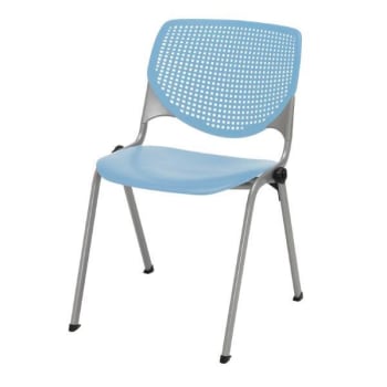 Image for Kfi Seating Kool Stack Chair, Sky Blue from HD Supply