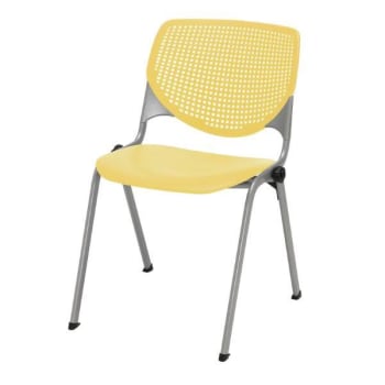 Image for Kfi Seating Kool Stack Chair, Yellow from HD Supply